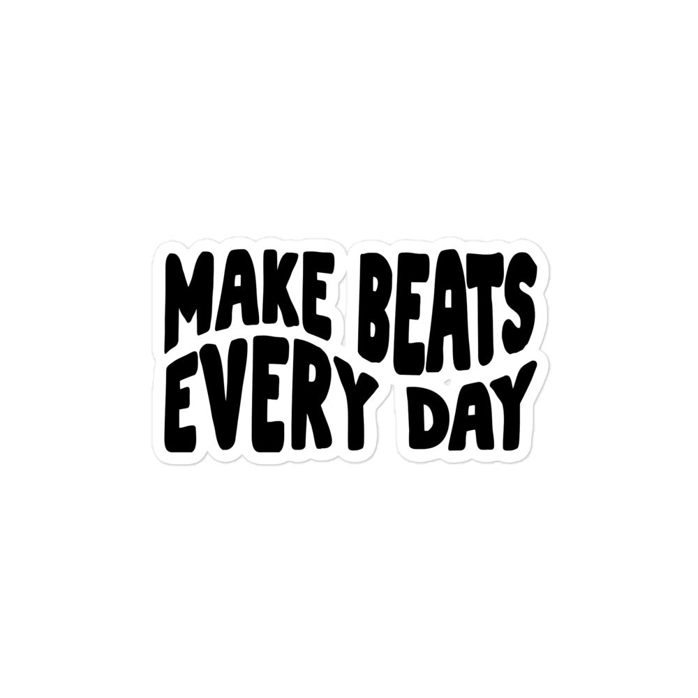 Make Beats Every Day Laptop Sticker